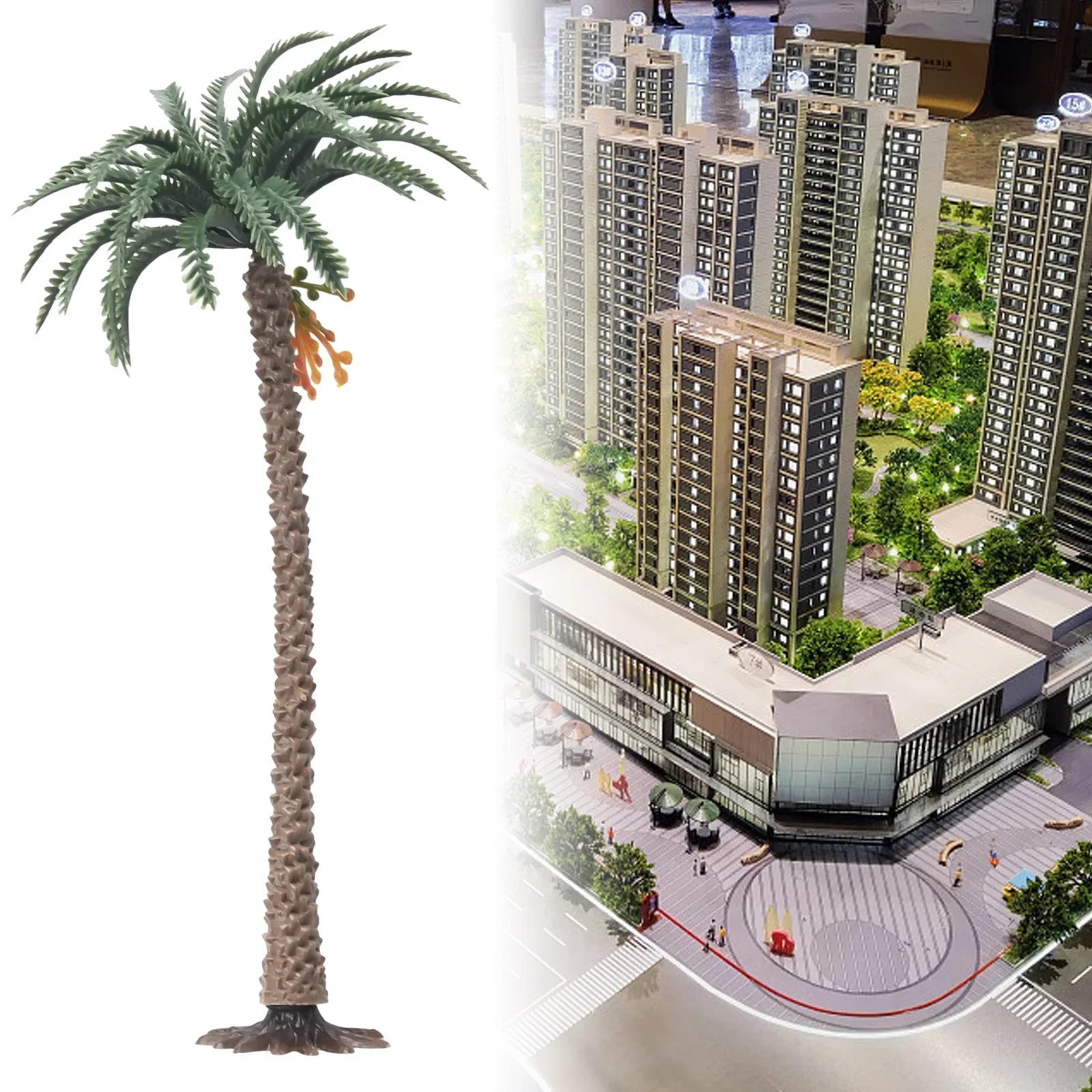 Tropical Miniature Palm Trees Set - Scenic Diorama Decorations