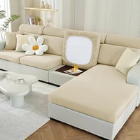 Elastic Sofa Covers Solid Colors Sofa Cushion Cover for Living Room Spandex Funiture Protector Couch Cover Chaise Lounge Cover 2