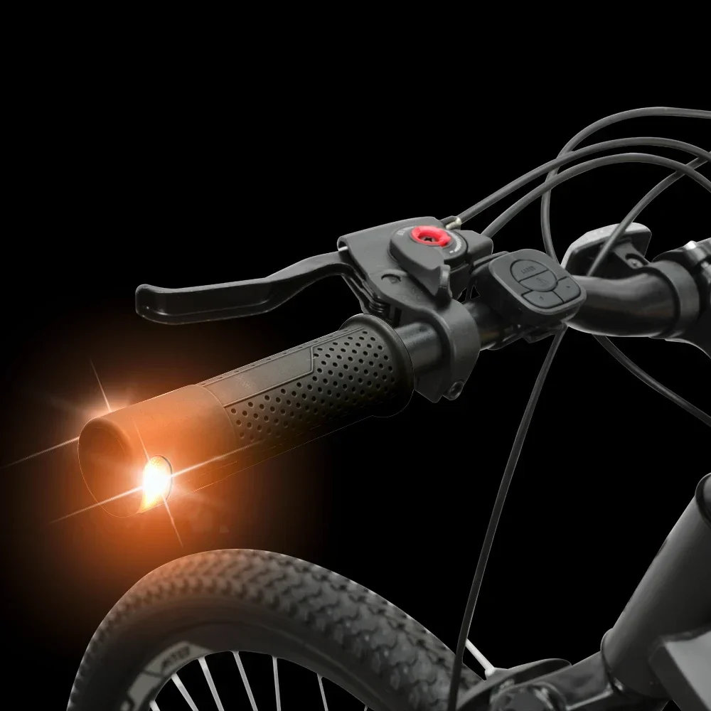 自転車のハンドルバー用の最後のソケット,電動自転車の安全ライト,LED  