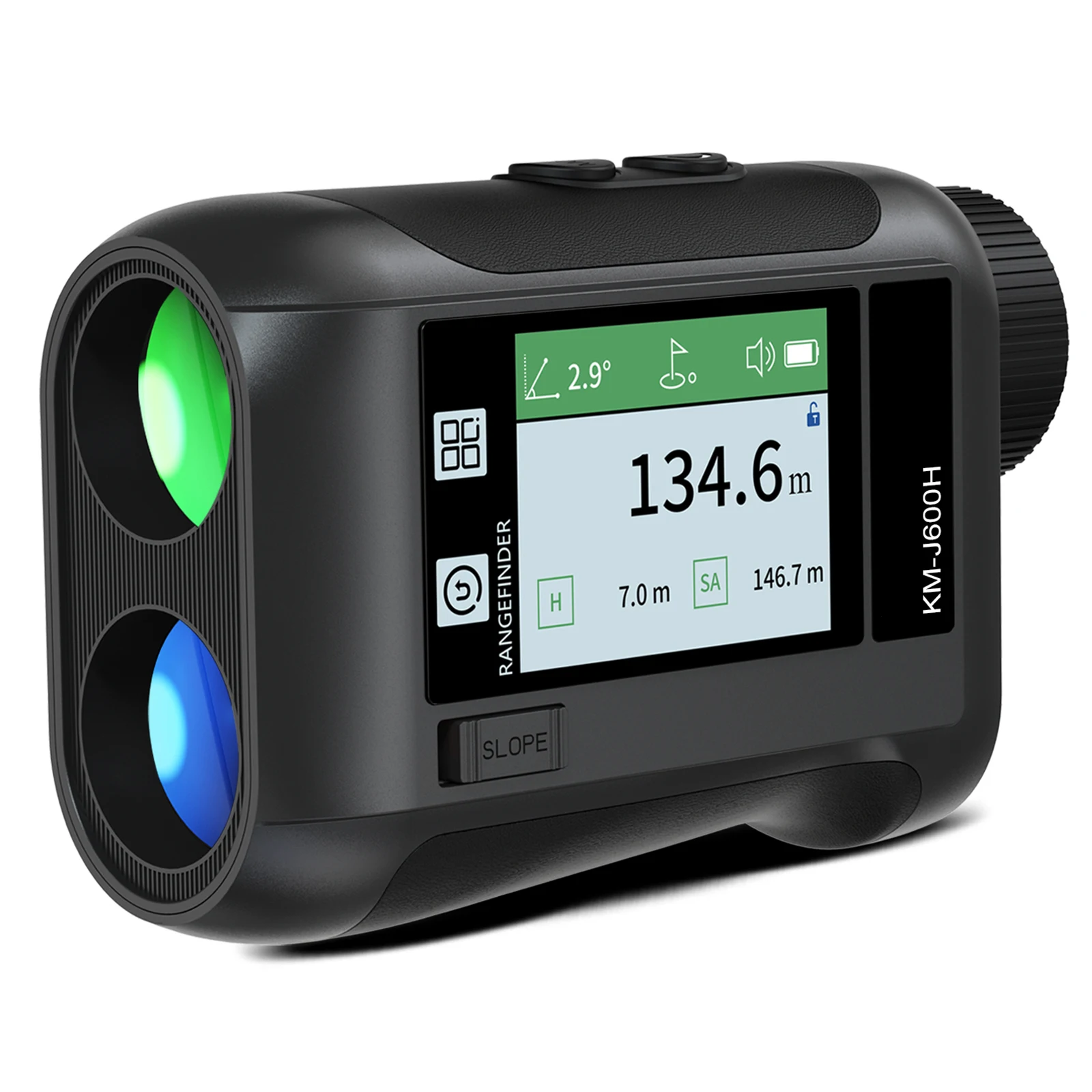 

Golf Rangefinder Hunting Outdoor Golf Locking Vibration Rangefinder With 6.5x Magnification Voice Broadcast Function