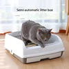Splash-proof Drawer Type Cat Toilet Semi-automatic Cats Litter Box Tray Creative Deodorizing Pets Training Sand Basin Product 2