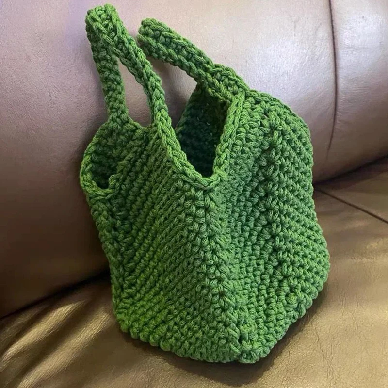 Crochet kit Strawberry bag Crocheting DIY trapeze wave handbag set handmade knitting shoulder bag material beginner