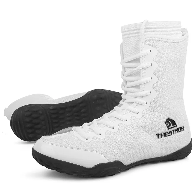 New Indoor Fitness Wrestling Shoes Non-slip Lightweight Breathable Sports Shoes Men's Professional Boxing Shoe Plus Size