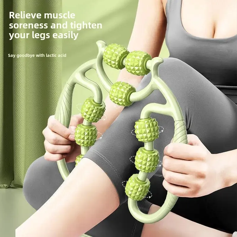Leg Massager Ring Shape Clip Exercise Muscle Relaxation Roller Axis Full Body Relaxation Tool Foot Step Machine Sport Entertainm leg fitness stepper leg rehabilitation machine
