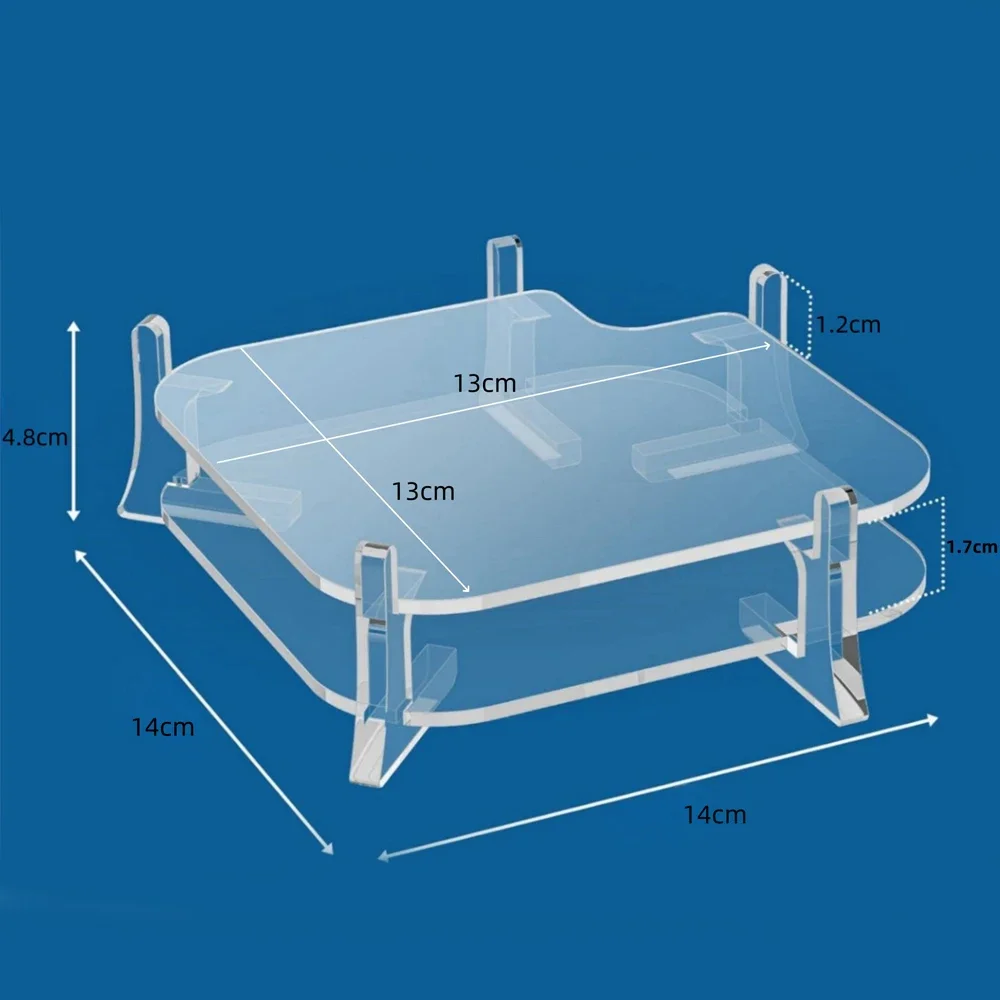 For Mac Mini M4/M4Pro Stand Acrylic Desktop Mount Holder Heat Dissipation, Space Saving, Easy Access to Power Button