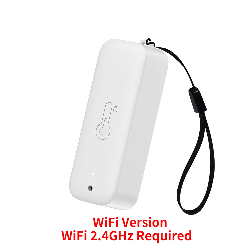 SafeSense TEMPIQ Smart WiFi Temperature & Humidity Sensor 2 Pack - Real-Time Alerts, Alexa Compatible, For Home, Airbnb, RV & Office Monitoring