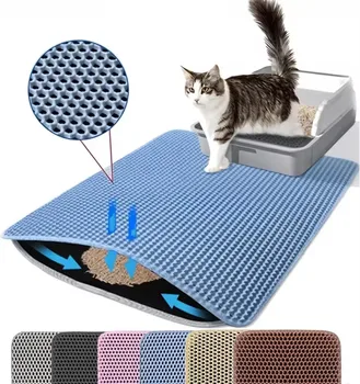 Double-Layer Non-Slip Cat Litter Mat 1