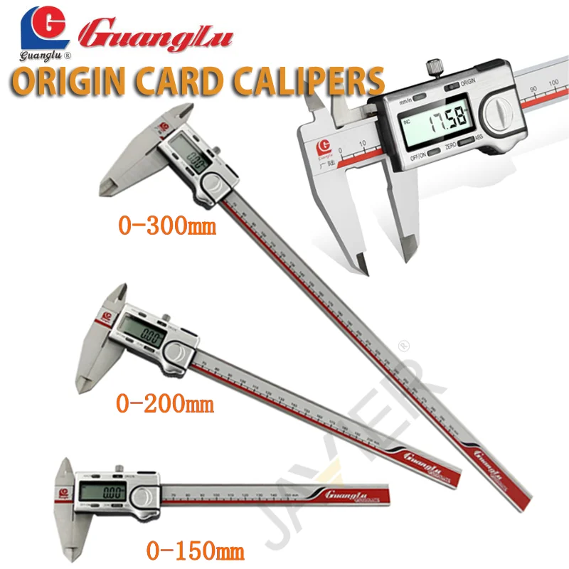GUANGLUOriginDigitalCaliper0150200300mmStainlessSteel