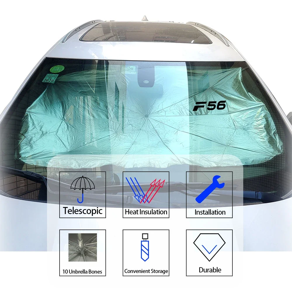 Car Front Window Sunshade Cover Heat Insulation For Mini Coopers JCW F55 F54 F56 F57 F60 R50 R52 R53 R55 R56 R57 R58 R59 R60 R61