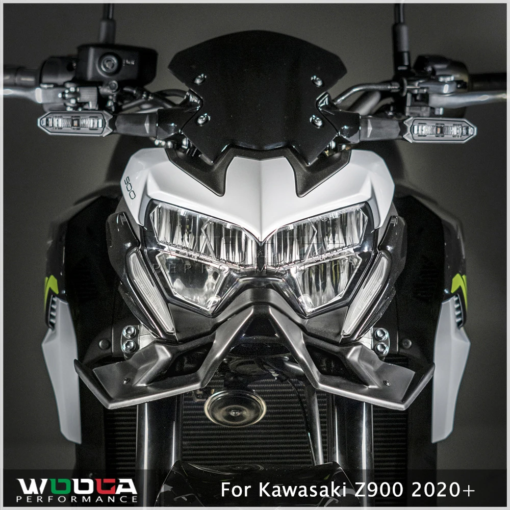 CHIFUN Front Fairing Winglets For Kawasaki Z650 2020-2024 - Carbon Fiber Style, Aerodynamic