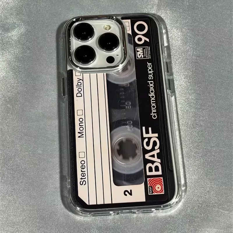 รูปสินค้า เคสโทรศัพท์วินเทจเทปคาสเซ็ต ป้องกันรอยกระแทก