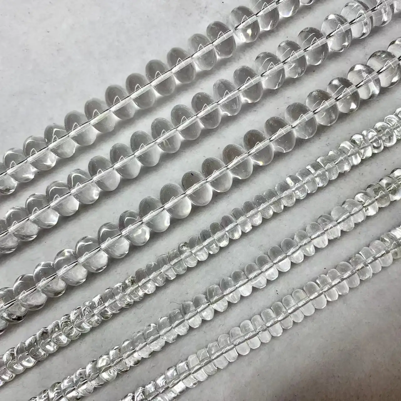 

Natural White Rock Quartz Crystal Stone Diy Loose Gemstone Beads For Jewelry Making Strand 15 " Wholesale !