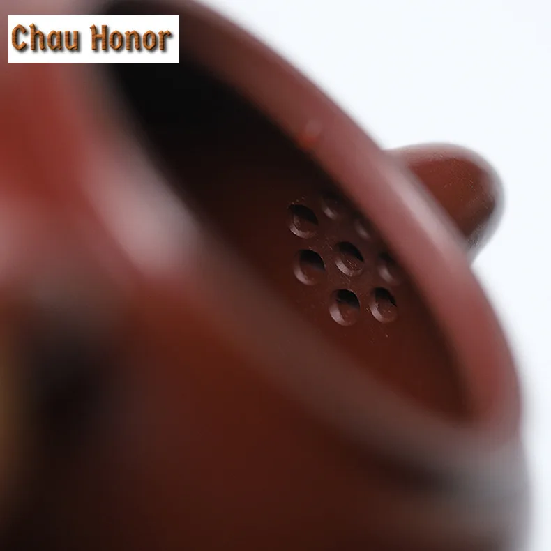 230ML Traditional Yixing Purple Clay Teapots Master Handmade Bottle-gourd Shaped Pot Raw Ore Mud Kettle Chinese Zisha Tea Set