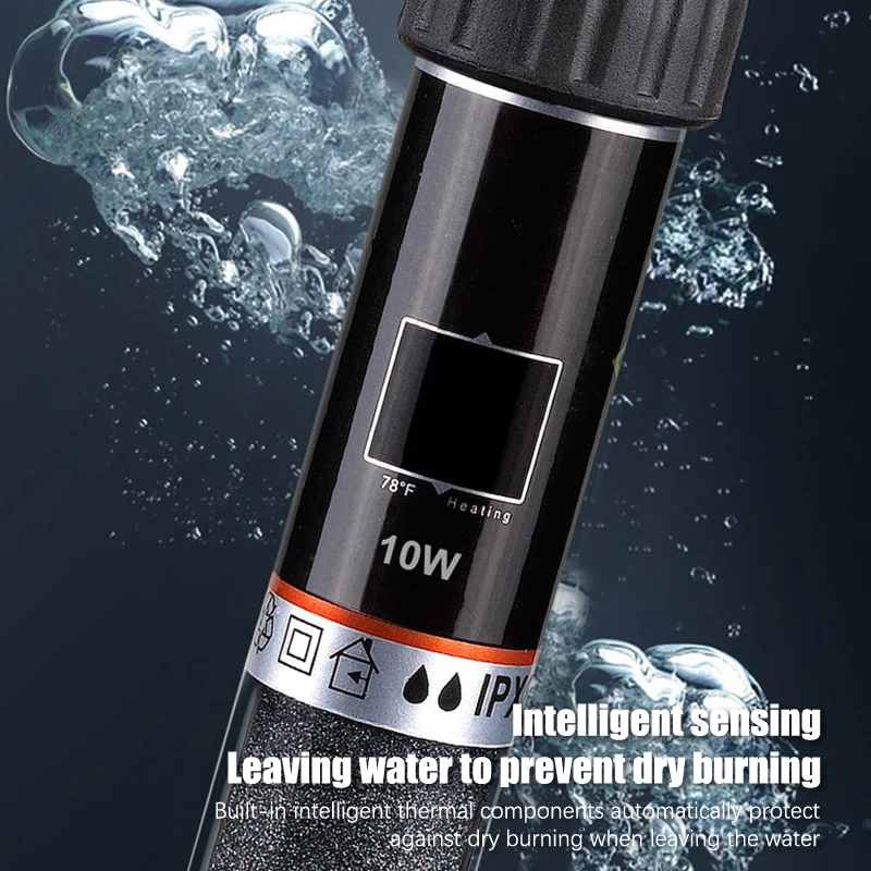 USB Mini Aquarium Heating Rod for Small Fish Tank 26&deg;C Constant Temperature Aquarium Heater Submersible Thermostat Heater 10W aquarium heater rod