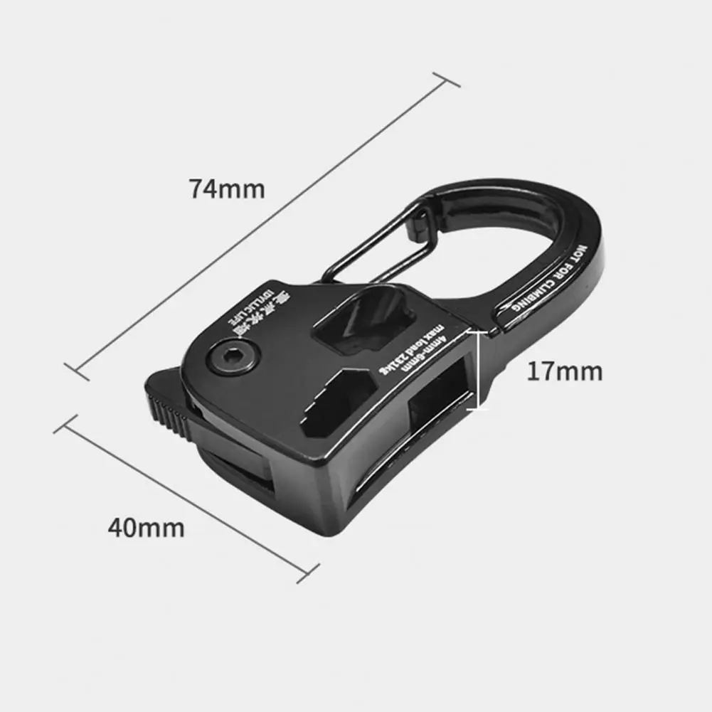 Tent Rope Tensioner Aluminum Alloy Rustproof Strong Load-bearing Lightweight Portable Tent Cord Adjuster Tent Accessories