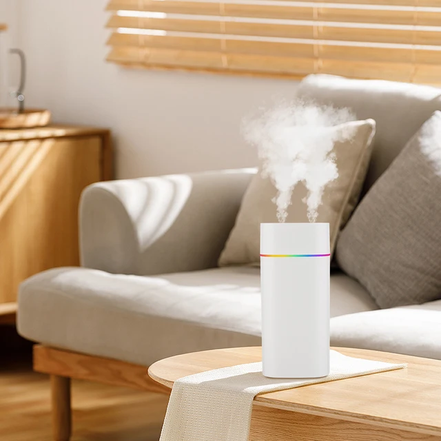 600ml Air Humidifier Double Spray Port Essential Oil Aromatherapy Humidifier Mute Atomizer Colorful Lights For Home Office Car U 4