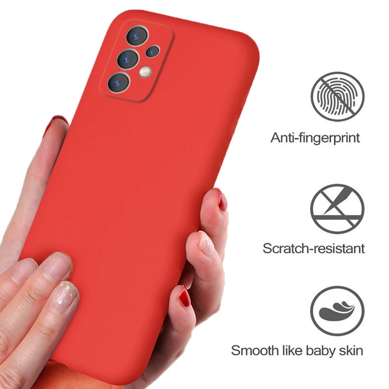 Luxury Original Liquid Silicone Soft Phone Case Cover