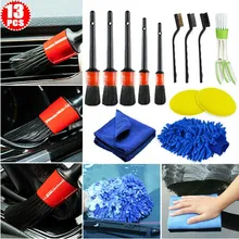 

13Pcs Car Cleaning Kit Detailing Brush Cleaning Gloves Car Cleaner Brush Set Multi-function Car Cleaning Brushes Cleaning