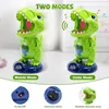 Movable Dinosaur Shooting Toys for Kids,Electronic Target Shooting Games with 2 Pump Gun,48 Balls Party Favor Toys with Score Re 5