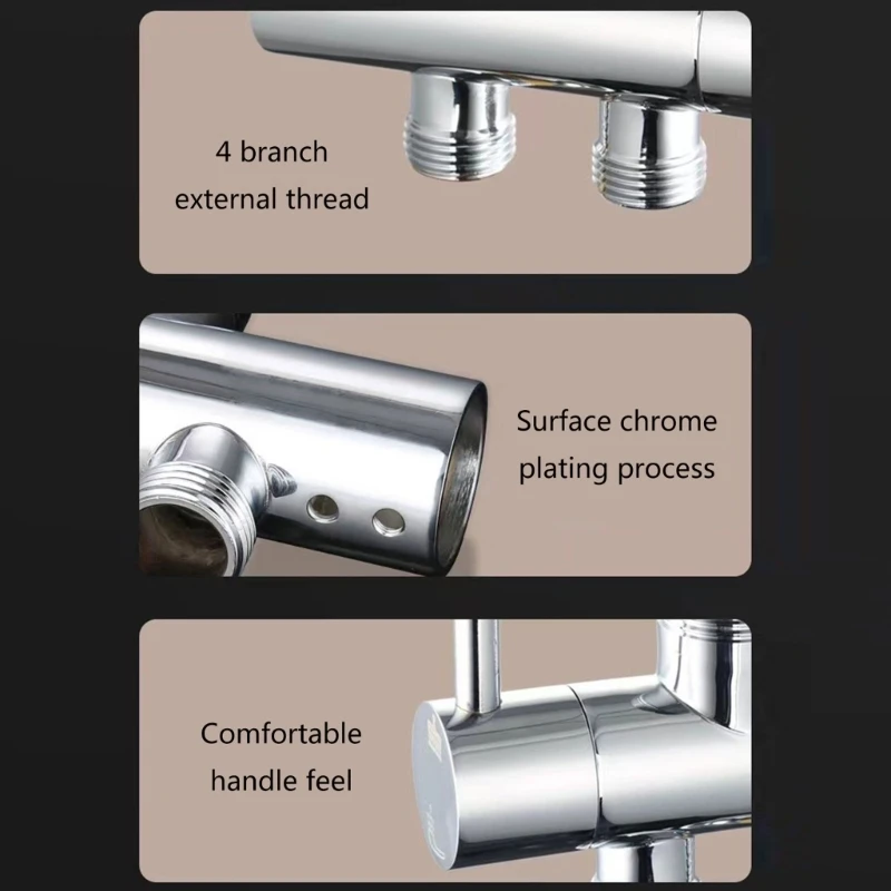 Adjustable Water Shower Head Stainless for Enhanced Shower Experience 594C