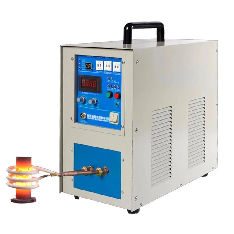 High-frequency Induction Heating Machine 15KW 220V Induction Heater Silver Gold Melting Furnace forging tools