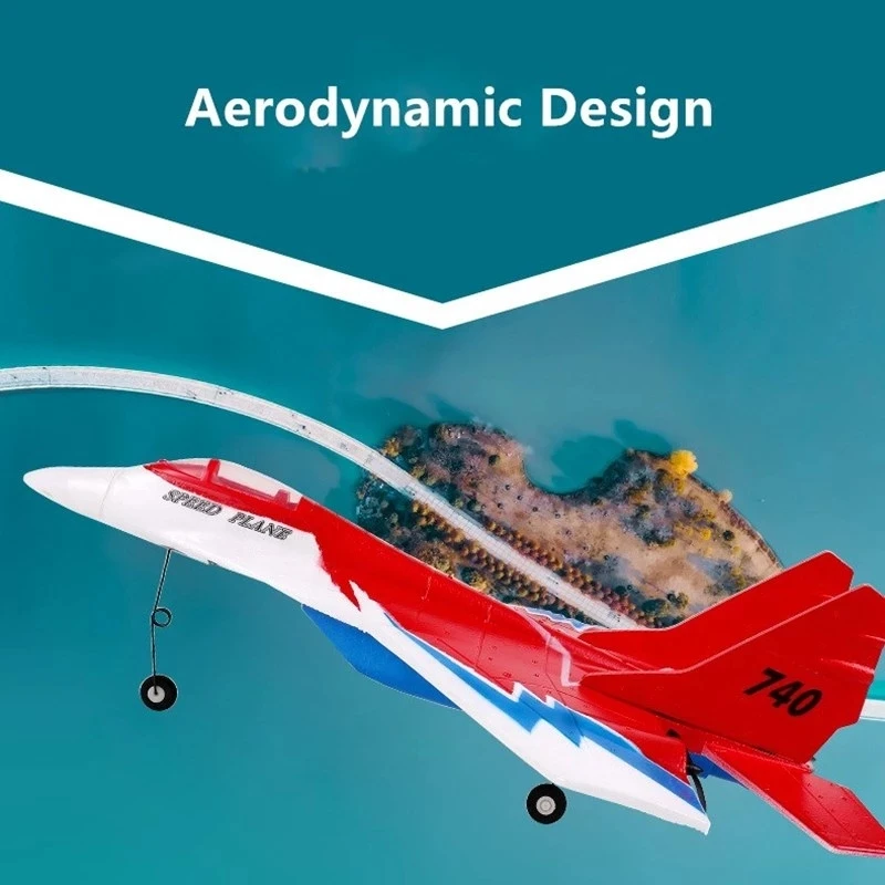 ZY-740 RC Airplane Wireless Control 2.4G Remote Control Fighter Plane Glider Airplane EPP Foam Toy RC Plane Aircraft Kids Gift 5