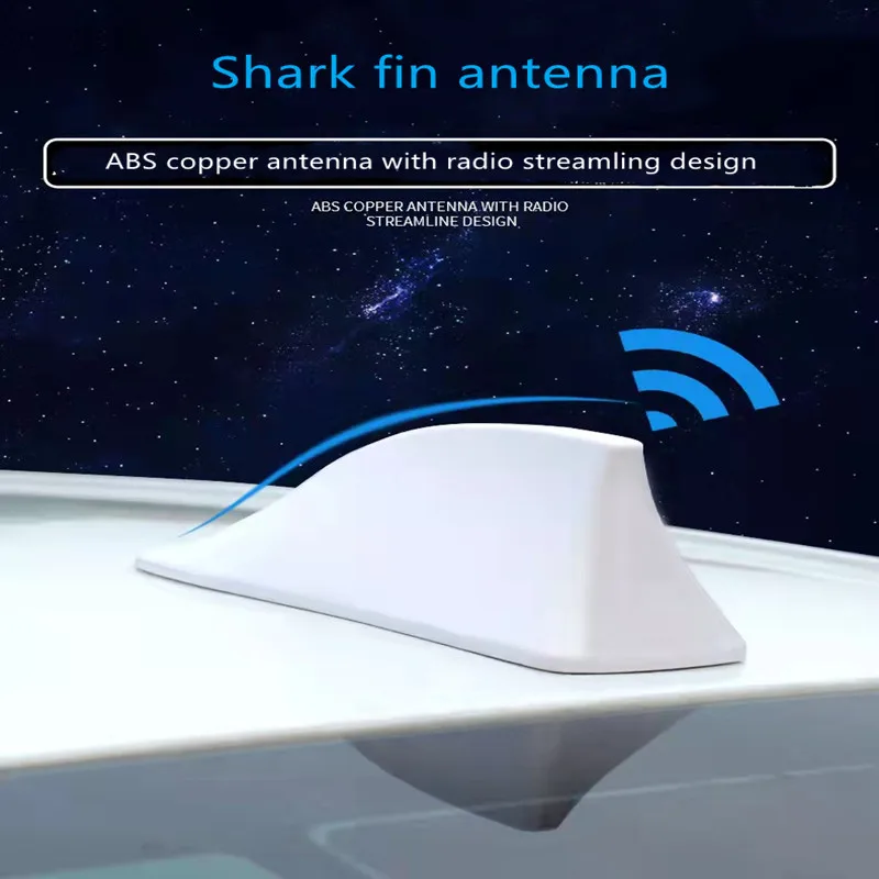 Car Roof Shark Fin Aerial Antenna Toppers Universal Auto Radio Fm Signal Amplifier for BMW/Honda/Toyota/VW/Kia/Nissan |