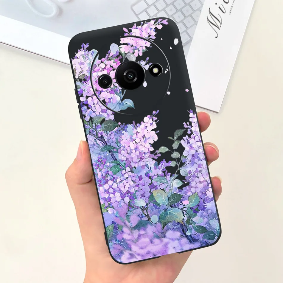 Fashion Moon Pattern Soft Silicone Protective Phone Case Back Cover