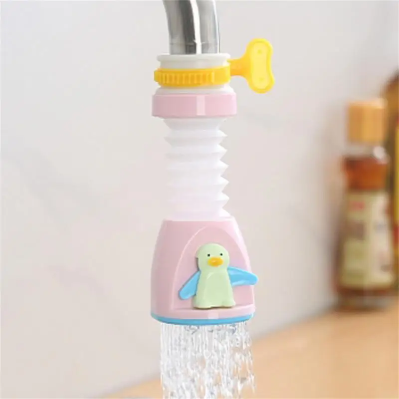 

Penguin Water Tap Nozzle Cartoon Anti-splash Faucet Nozzle 360 Rotating Extender Tap Retractable Sprayer Sink Rotatable Tap