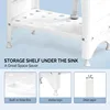Spacious White Utility Sink Laundry Tub for Laundry Room, Garage Washing Station, Slop Sink, Freestanding Sink White 6