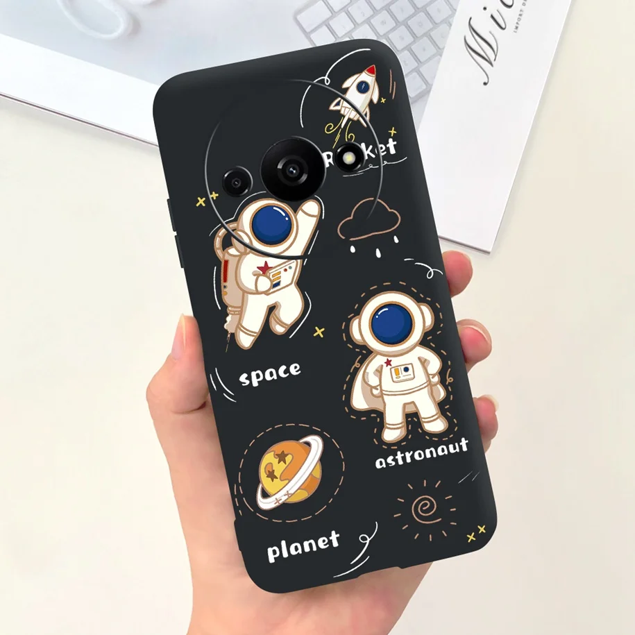 Shockproof Silicone Soft Case with Cute Astronaut Design