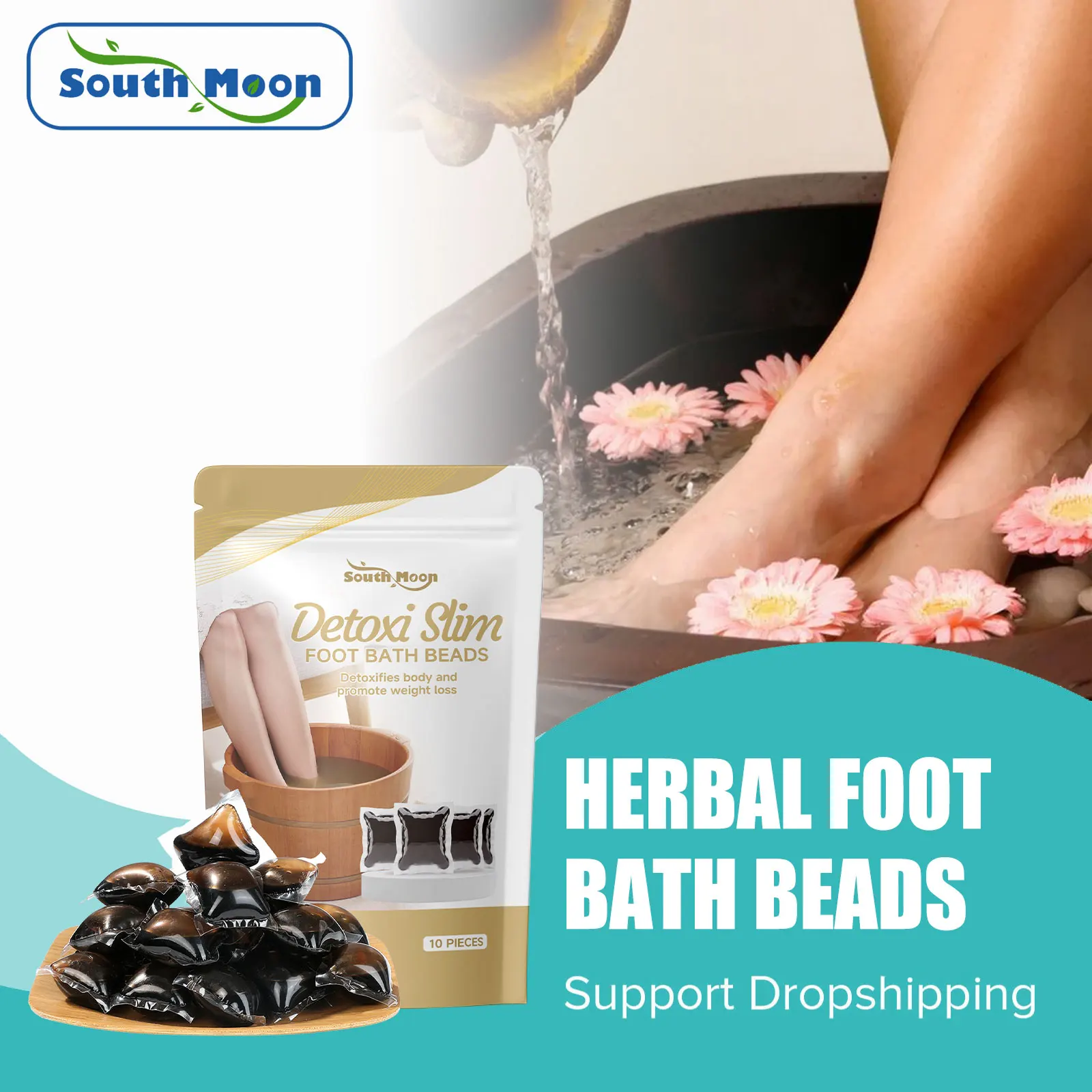 Foot Bath Gel Body Shaping Dehumidification Detox Improve Sleep Quality Relieve Fatigue Leg Relax Soothing Foot Washing Spa Care