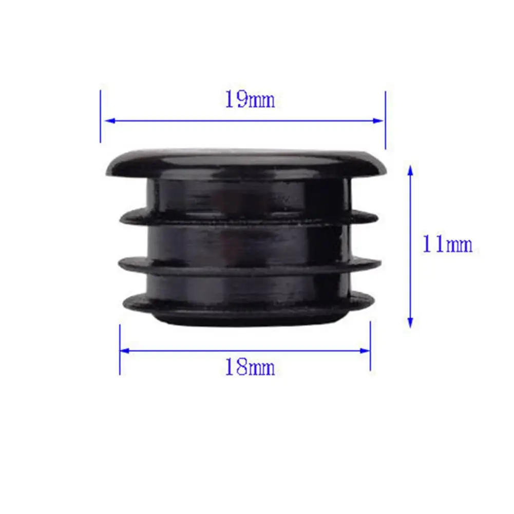 2 Pcs Mountain Bike Handlebar Bar End Grip Stoppers Plastic Soft Rubber Push-in Bicycle Replace Accessories