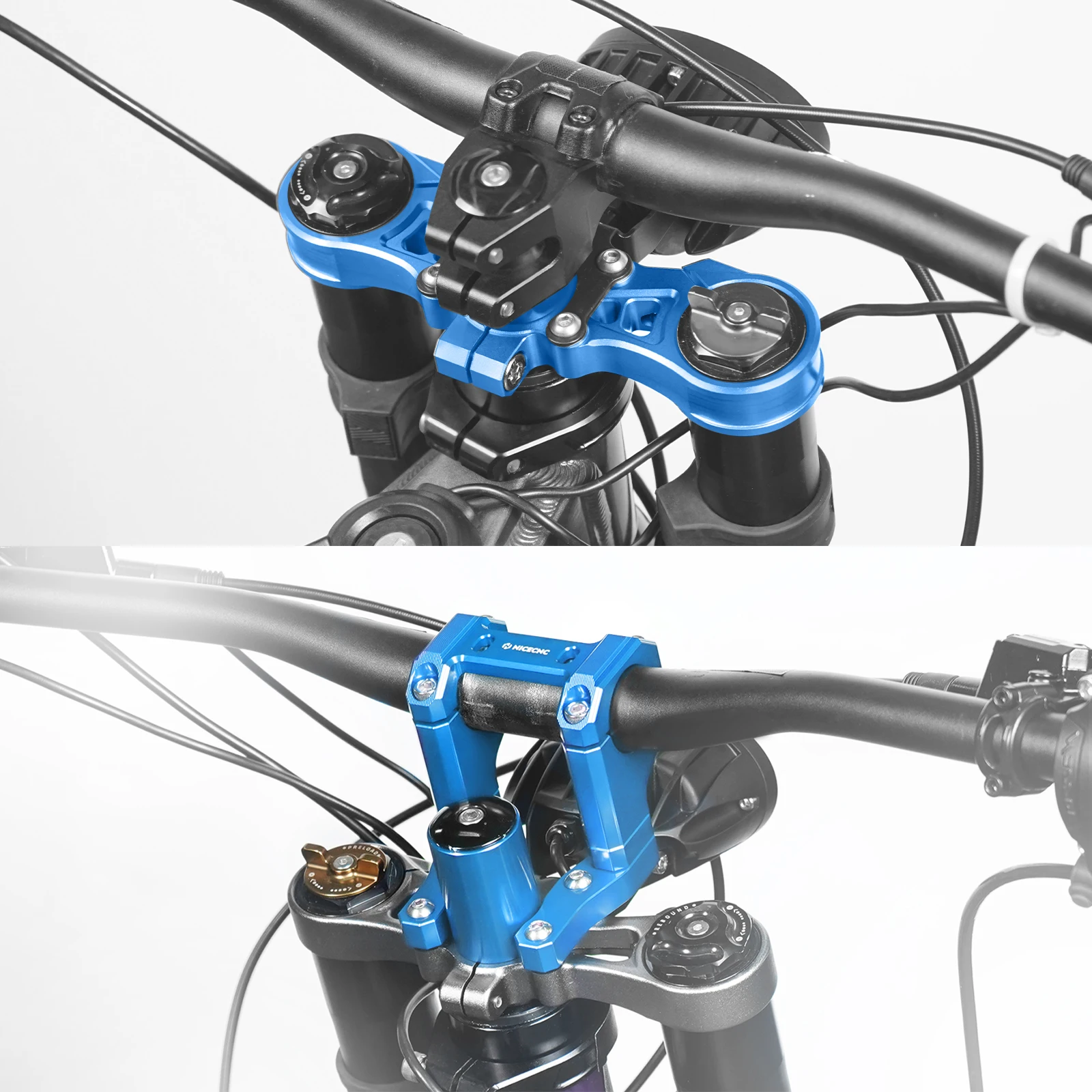 NICECNC Für Sur-Ron Surron Light Bee X S Motocross Obere Triple Clamp Top Link & Front Lenker Bar Riser Halterung – Detail 11