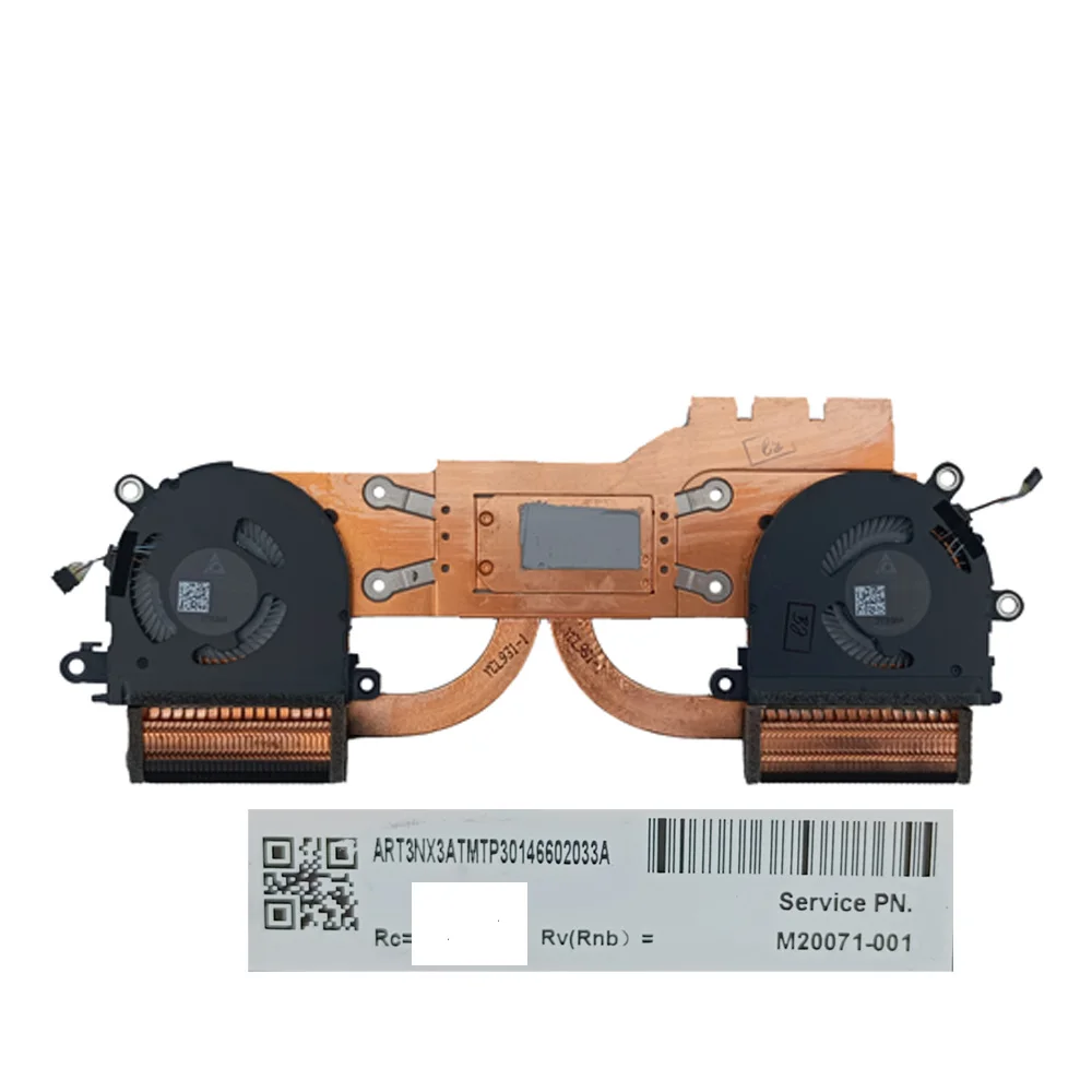 Dissipador Térmico Ventilador para hp Spectre 13-aw Tpn-q225 Cpu Gpu Cooling Ventiladores do Radiador M20071001 Nd55c0319c07 Nd55c03-19c06 - Imagem 2