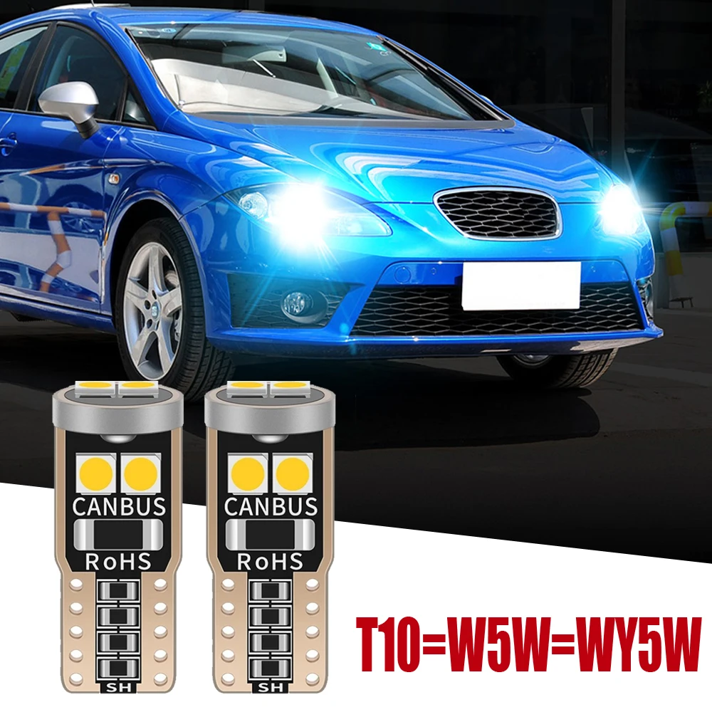 

2x Car Signal Light Diode LED Bulb T10 W5W 5w5 3030 LED Lights Canbus No error High Power White DC 12V Reverse Back Parking Lamp