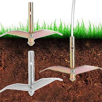 Ground Anchor Anti Rust Heavy Duty Steel Earth Anchor Strong Windproof Tent Stake for Outdoor Garden Greenhouse Building Fixed 1