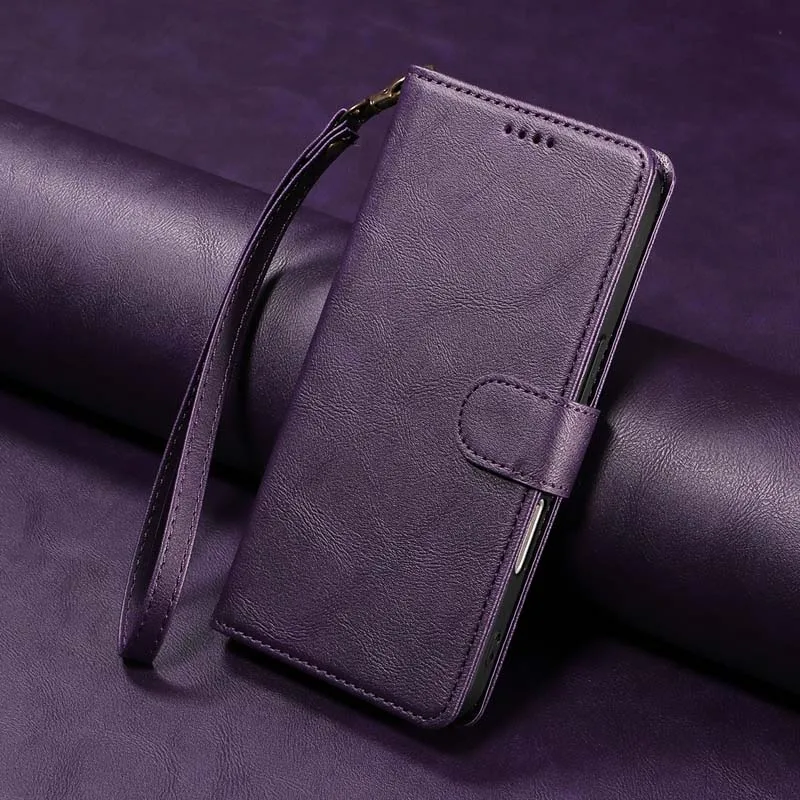 Leather RFID Flip Wallet Phone Case and Cover