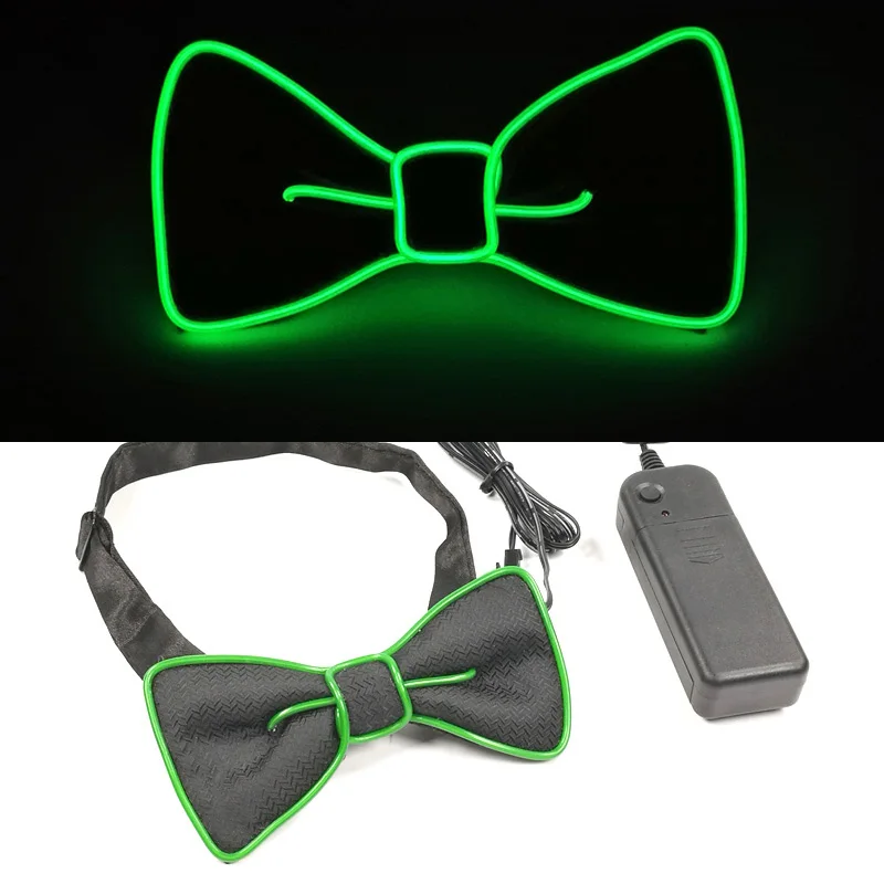 Neueste LED Leuchtende Fliege Für Mann Weihnachten Hochzeit Licht Fliege Festival Party Liefert Fluoreszierende Party Requisiten – Detail 9