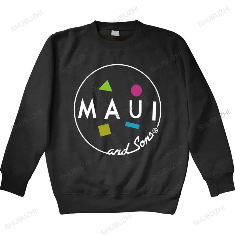 Мужская толстовка с круглым вырезом, новинка, худи с логотипом Maui & Sons, толстовки, все размеры, США, размер Em31, худи с принтом «сделай сам», хлопковая толстовка для мальчиков