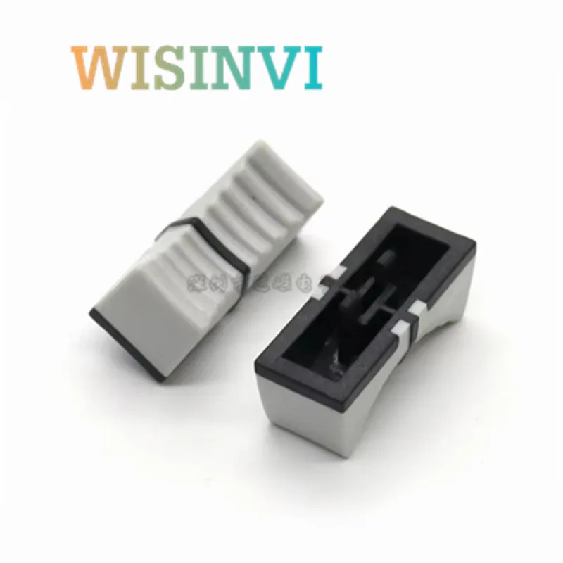 10 Stück 24×10×9M Kunststoffknopf für Linearpotentiometer, Druckknopf für Mischpulte, Druckknopfkappe mit 4mm Innenloch für YAMAHA Mischpulte – Detail 8