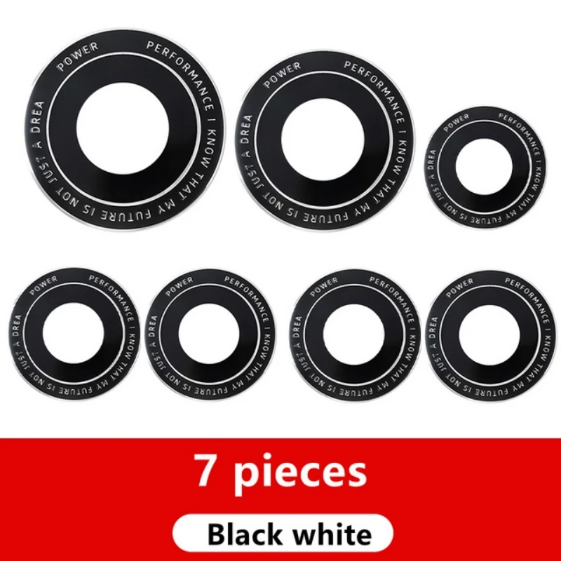 

Black White New Type Logo Front Hood Emblem 81mm Rear Badge 74mm Wheel Hub Cap 68mm 56mm Steering Wheel Sticker 46mm for All BMW