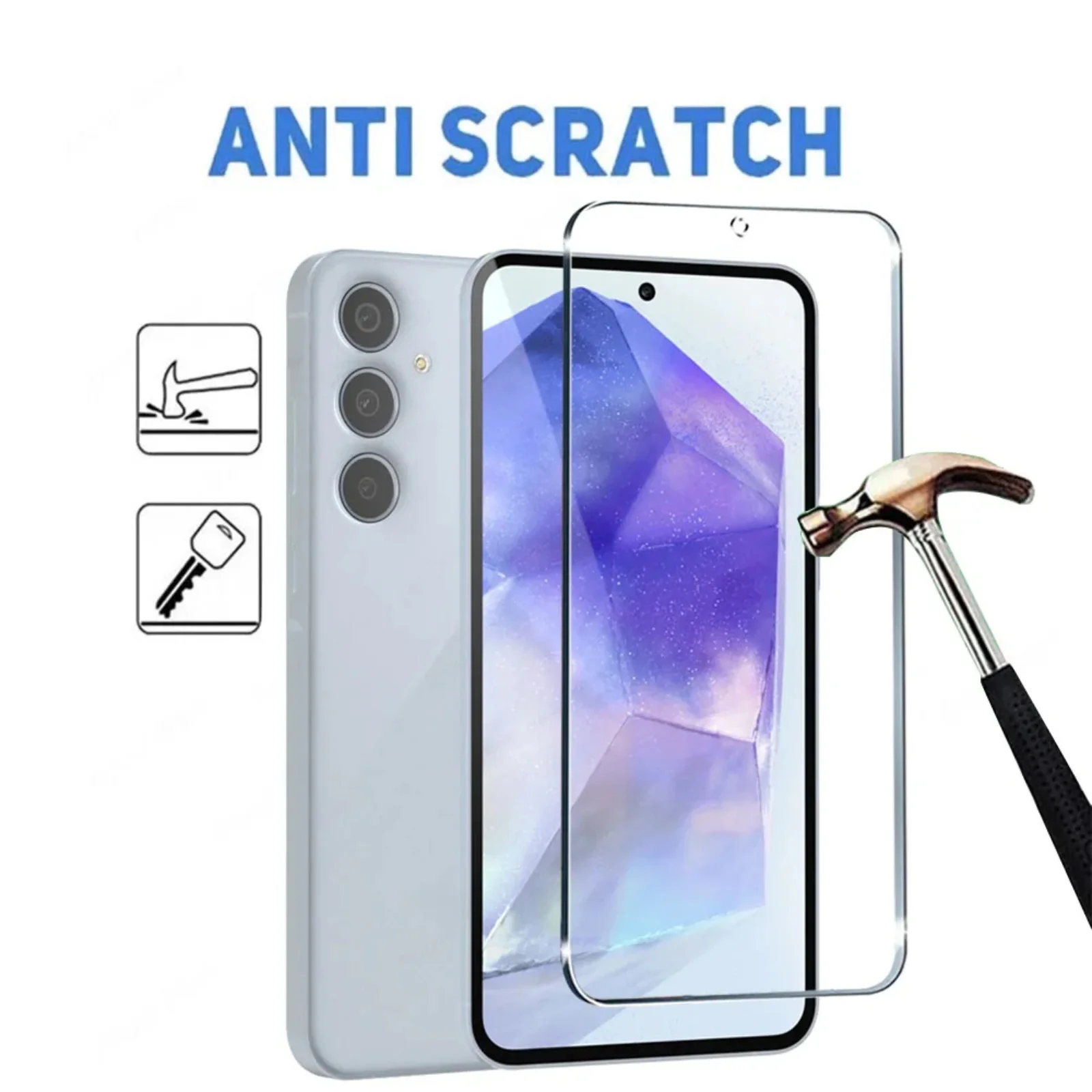 Premium HD Tempered Glass Screen Protector - Clear, Anti-Fingerprint, Shockproof (2/4 Pack)