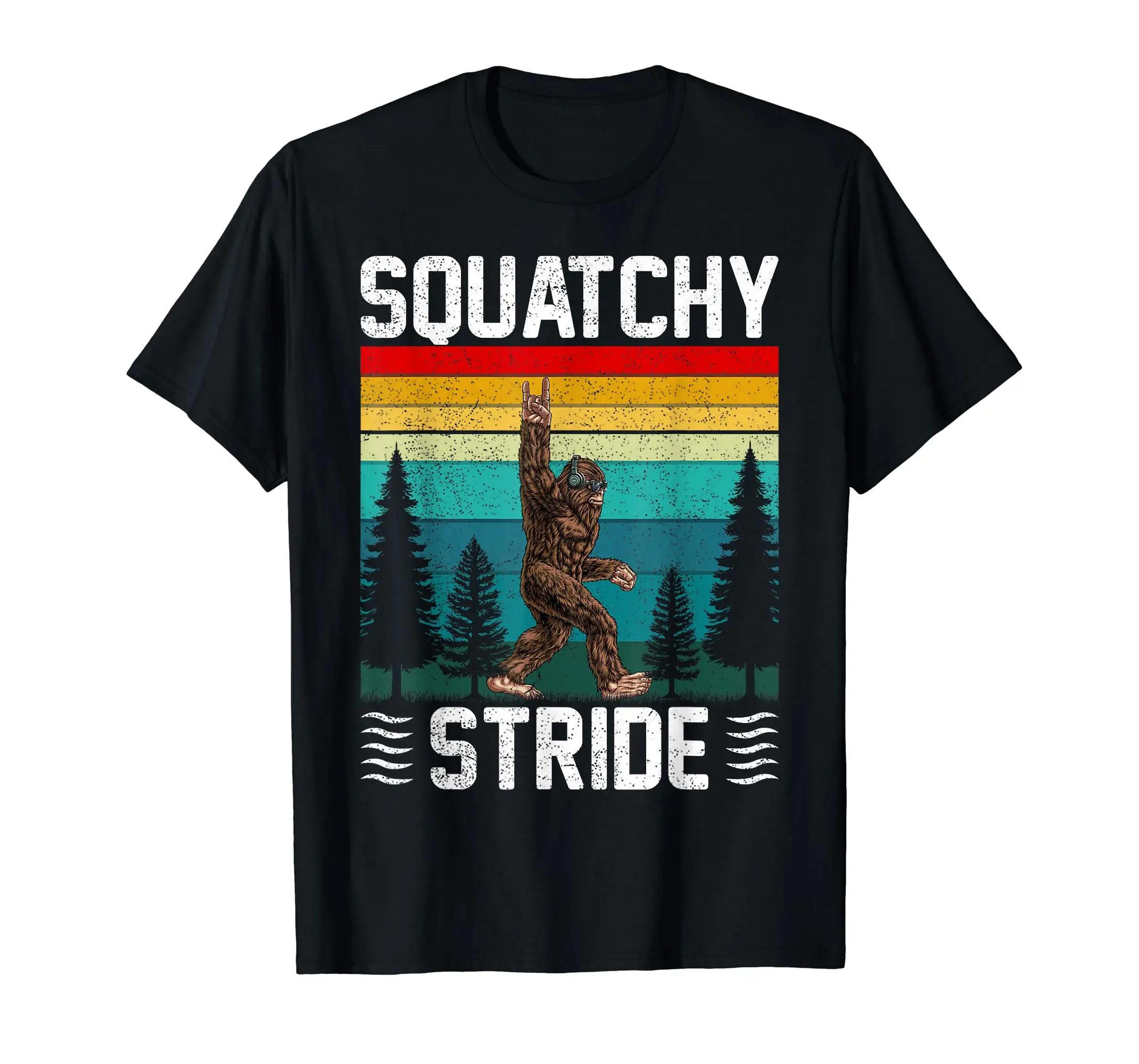 

Футболка Bigfoot Squatchy Stride с забавной надписью Dad Sasquatch Big Foot