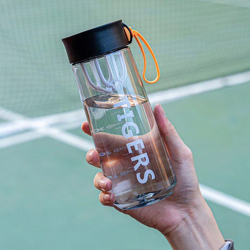 500ML Large Capacity Sports Water Bottle Transparent Drinking Cup Men Women Summer Outdoor Portable Plastic Coffee Juice Cup