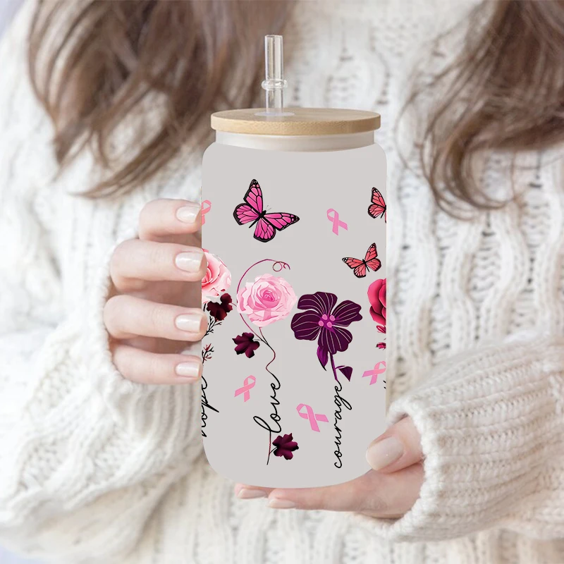 10 Bunte UV-DTF Transferaufkleber Zum Aufreiben – Kolibri & Blumen-Muster Für Tassen, Flaschen & DIY-Projekte