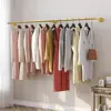 70.8 Inch Industrial Pipe Clothing Rack Wall Mounted Clothes Rail Garment Hanging Bar Rod Display Rack Closet Storage 3