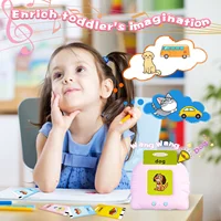 Talking Flash Cards Alphabet Pocket Speech Toys Therapy Autism Sensory Toys for Kids Early Educational Toy English Flashcards 2