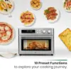 Heating Air Fryer Toaster Oven, Extra Large Countertop Convection Oven 10-in-1 Combo, 6-Slice Toast, Enamel Baking Pan Easy Clea 2