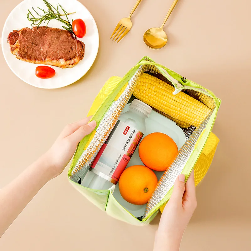 Portable Thermal Lunch Box Bag for Women Kids  Food Storage Tote Travel Picnic Meal Pouch Insulated Cooler Bento Bags